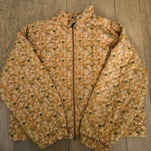 Quilted Orange-Gold Floral Sonoma Goods For Life® Print Jacket